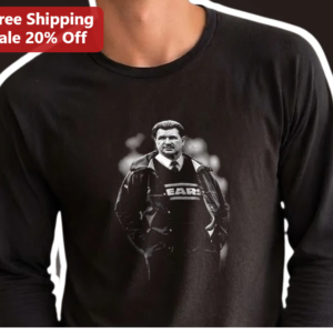 Bears Vintage Portrait Graphic Tee Black Monochrome Retro Style Shirt available at our Los Angeles warehouse