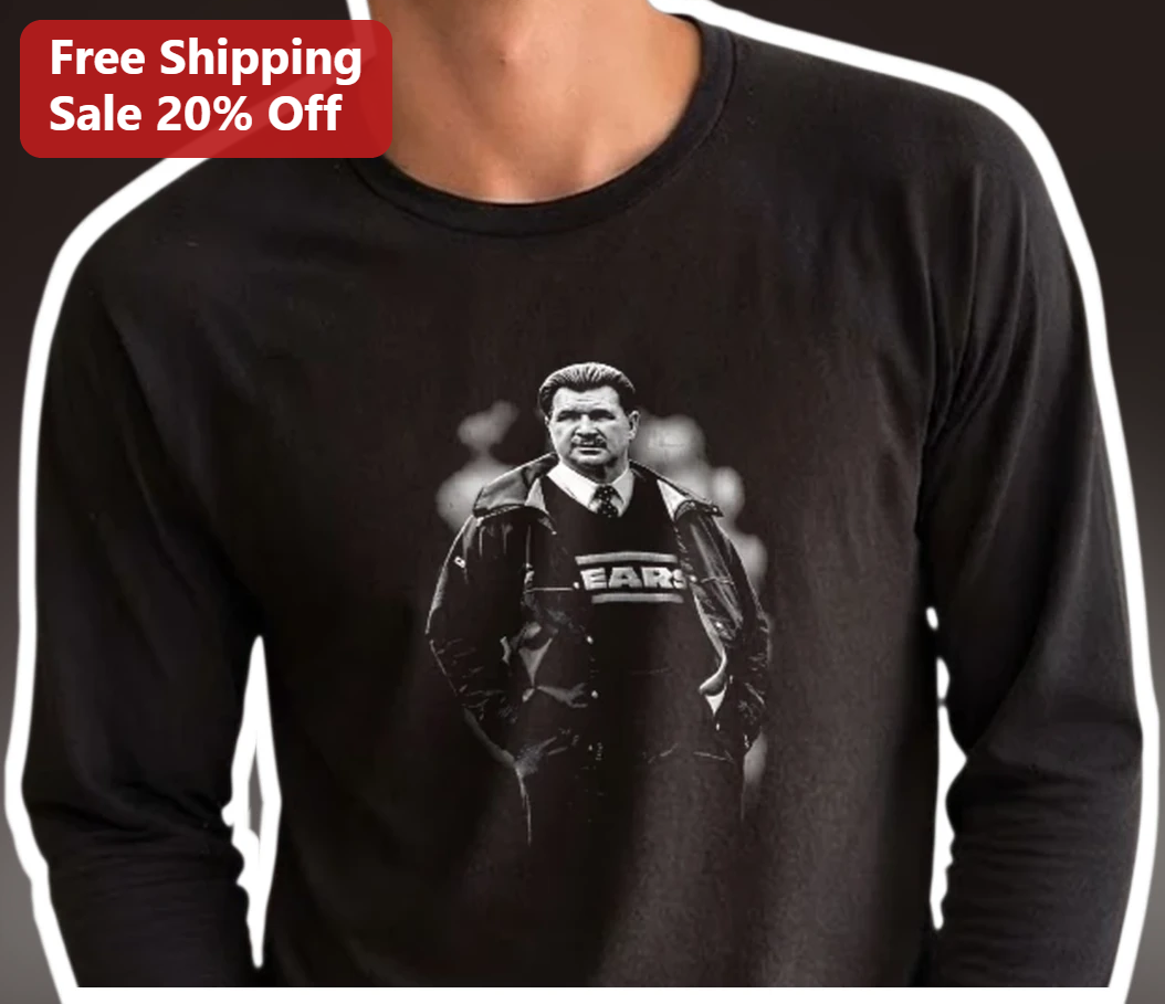 Bears Vintage Portrait Graphic Tee Black Monochrome Retro Style Shirt available at our Los Angeles warehouse