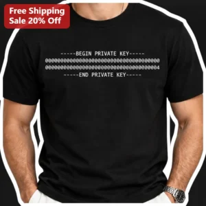 Begin Private Key Tee Programmer Gift Hacker SSH...
