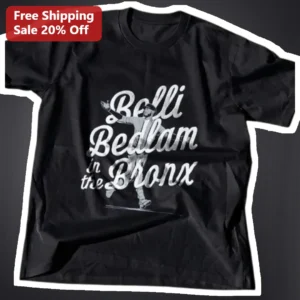Belli Bedlam in the Bronx Tee New York Yankees Baseball Shirt Vintage Distressed Graphic available at our Los Angeles warehouse