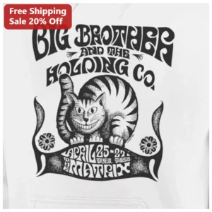 Big Brother And The Holding Company Janis Joplin Psychedelic Rock Hoodie available at our Los Angeles warehouse