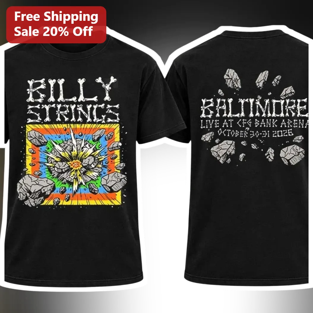 Billy Strings Baltimore Live at CFG Bank Arena Tee Halloween — Los Angeles Billy Strings Baltimore Live at CFG Bank Arena Tee Halloween Concert Merch available at our Los Angeles warehouse