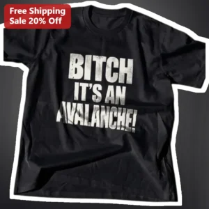 Bitch It's An Avalanche! Migos Lyric Graphic Tee available at our Los Angeles warehouse