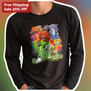 BLACKEST NIGHT Green Lantern Long Sleeve Tee DC Comics Superhero Gift available at our Los Angeles warehouse