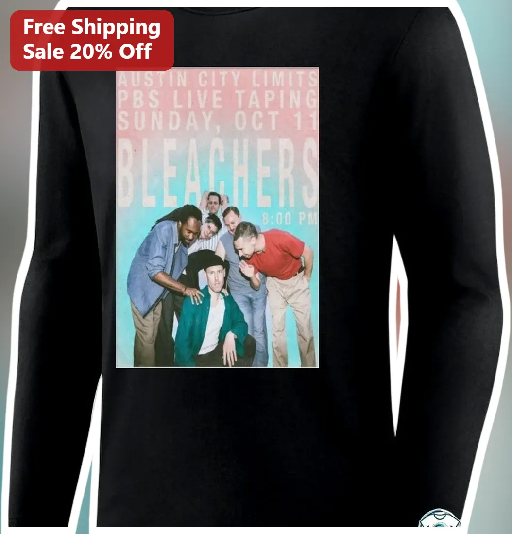 Bleachers Austin City Limits Live Taping Long Sleeve Tee Vin — Los Angeles Bleachers Austin City Limits Live Taping Long Sleeve Tee Vintage Concert Poster Merch available at our Los Angeles warehouse