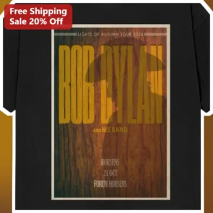 Bob Dylan And His Band Lights Of Autumn Tour 2026 Long Sleeve Tee Vintage Concert Merch Gift available at our Los Angeles warehouse