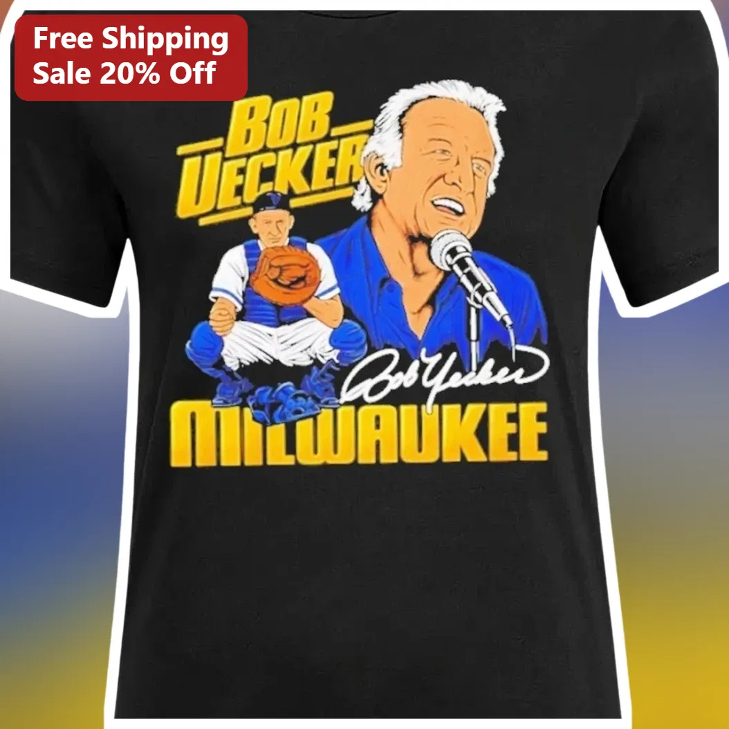 Bob Uecker Milwaukee Brewers Legend Signature Graphic Tee fo — Los Angeles Bob Uecker Milwaukee Brewers Legend Signature Graphic Tee for Baseball Fans available at our Los Angeles warehouse