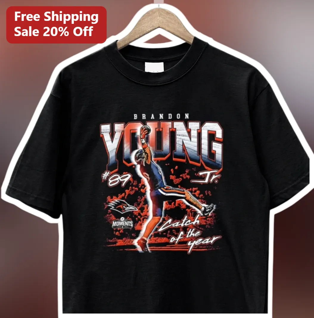 Brandon Young Jr #89 Catch of the Year Vintage NFL Fan Tee — Los Angeles Brandon Young Jr #89 Catch of the Year Vintage NFL Fan Tee available at our Los Angeles warehouse