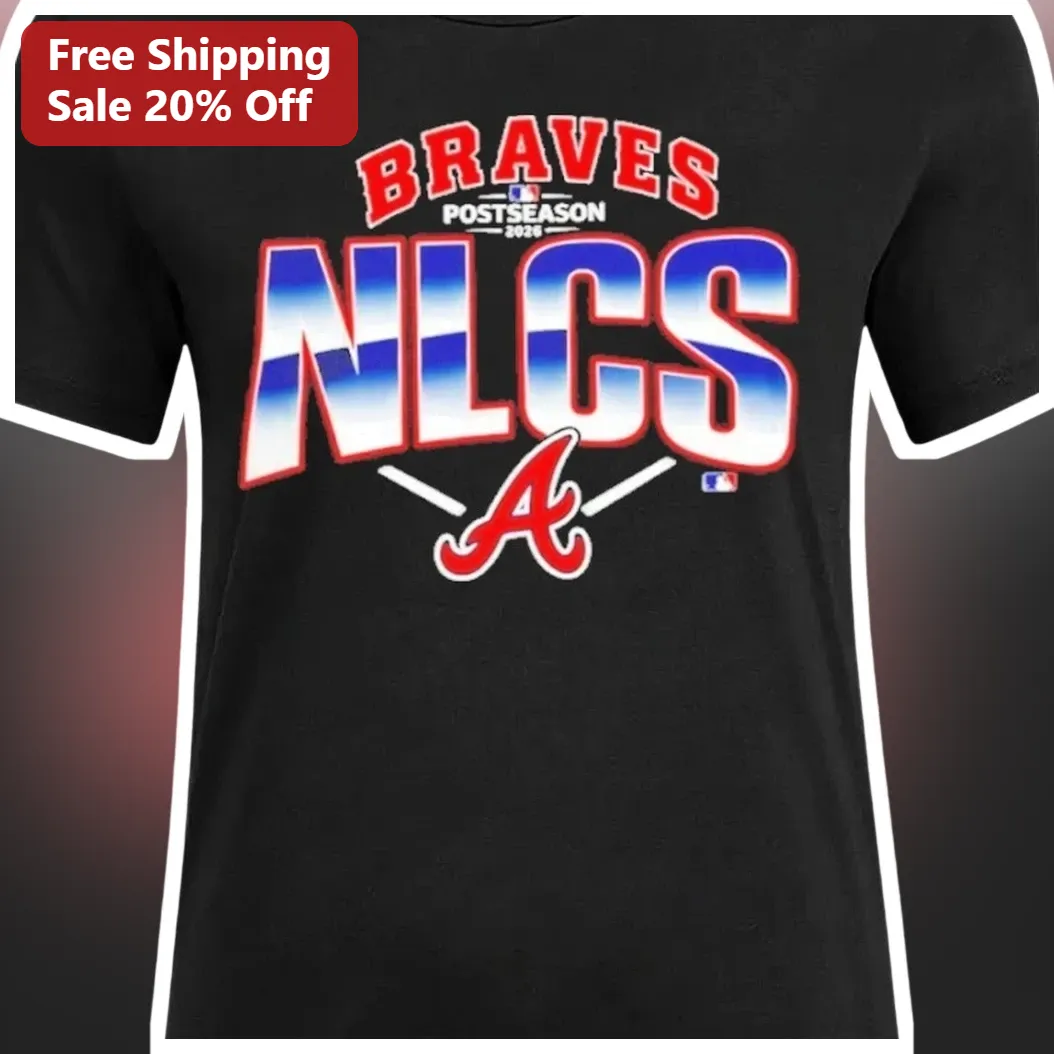 Braves Postseason NLCS Graphic Tee Atlanta Baseball Fan Gear available at our Los Angeles warehouse