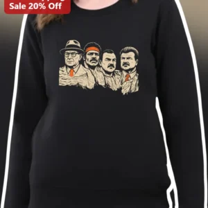 Breaking Bad Characters Sweatshirt Walter White Jesse Pinkman Hank Gus Fring Vintage Woodcut Pop Cul available at our Los Angeles warehouse