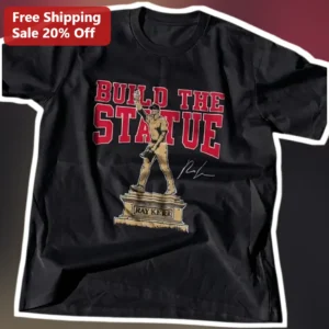 Build The Statue Ray Kerr Baseball Fan Tee available at our Los Angeles warehouse