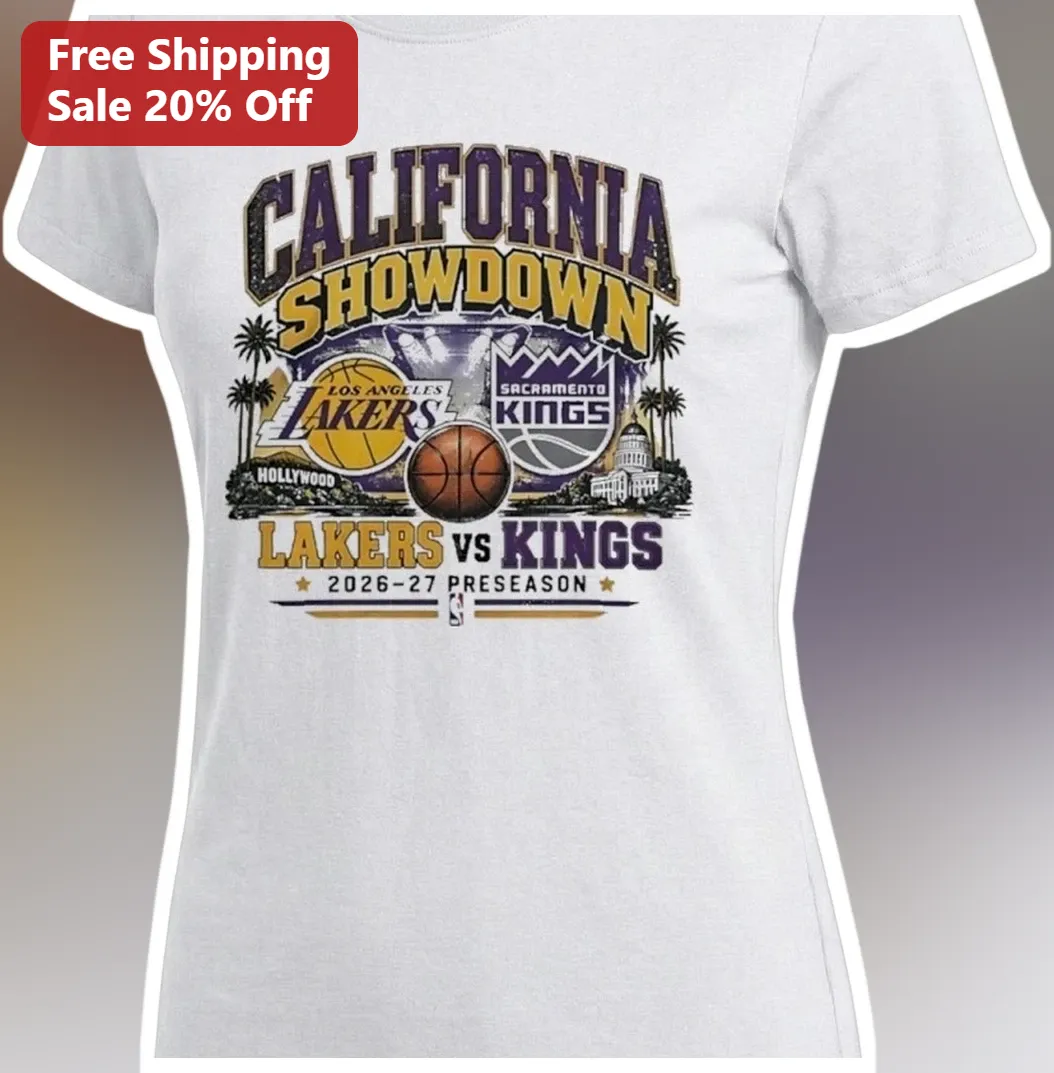 California Showdown Lakers Vs Kings 2026-27 Preseason Vintag — Los Angeles California Showdown Lakers Vs Kings 2026-27 Preseason Vintage Tee available at our Los Angeles warehouse