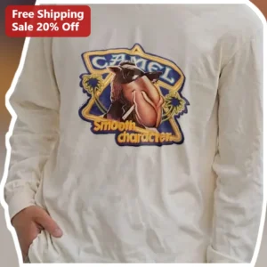CAMEL Smooth Character Joe Camel Vintage Long Sleeve Shirt available at our Los Angeles warehouse