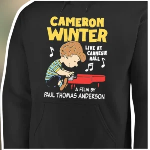 Cameron Winter Live at Carnegie Hall Hoodie A Film by Paul Thomas Anderson Fan Merch available at our Los Angeles warehouse