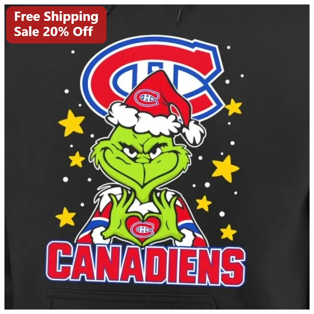 Canadiens The Grinch Hoodie Montreal Canadiens NHL Hockey Fa — Los Angeles Canadiens The Grinch Hoodie Montreal Canadiens NHL Hockey Fan Gift Funny Holiday Apparel available at our Los Angeles warehouse