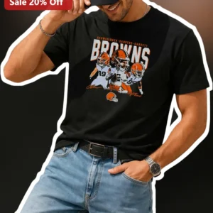 Carson Schwesinger Cleveland Browns Rookie LB Graphic Tee for Men available at our Los Angeles warehouse