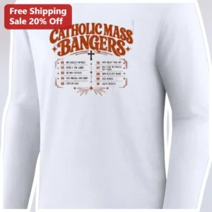 Catholic Mass Bangers Long Sleeve Tee Vintage Hymn...