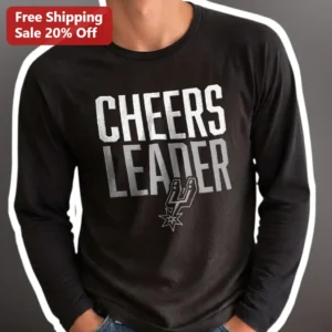 Cheers Leader Long Sleeve Tee Cheerleader Squad Spirit Apparel Gift for Women Men available at our Los Angeles warehouse