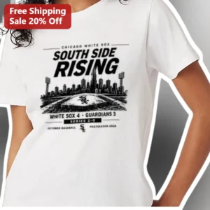 Chicago White Sox South Side Rising Postseason Tee available at our Los Angeles warehouse