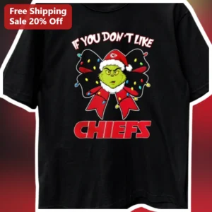 Chiefs Fan Tee The Grinch Christmas NFL Football...