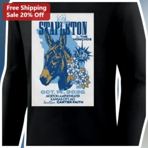 Chris Stapleton Feat The Honchos Two Nights Only Long Sleeve Shirt Country Music Tour Merch Gift available at our Los Angeles warehouse