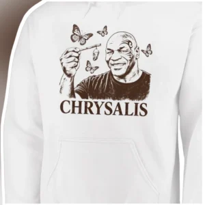 CHRYSALIS Hoodie Mike Tyson Vintage Boxing Transformation Graphic Pullover available at our Los Angeles warehouse