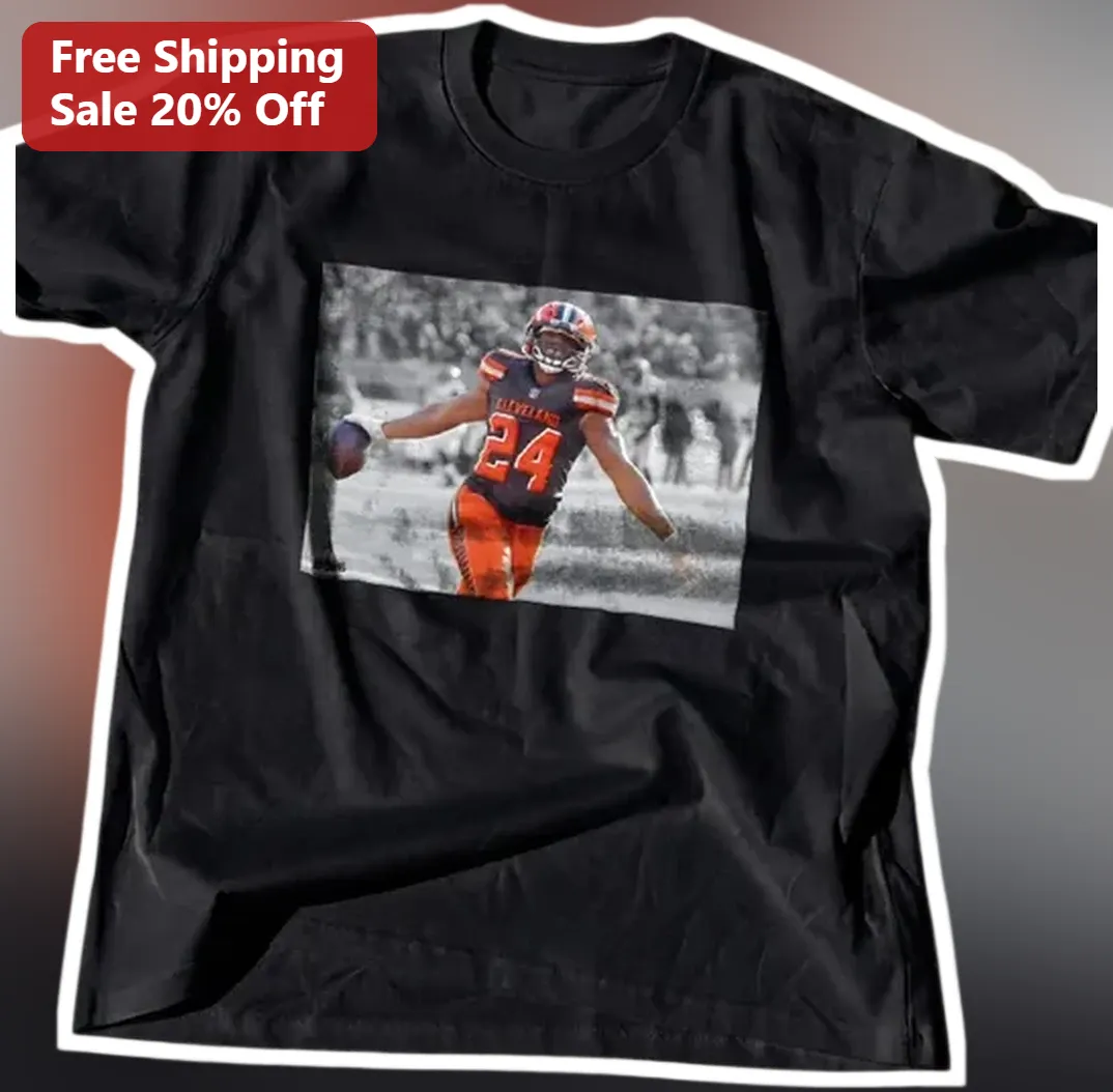 Cleveland Browns Player Tee Vintage Action Shot Graphic T-Sh — Los Angeles Cleveland Browns Player Tee Vintage Action Shot Graphic T-Shirt for Men NFL Football Fan Gear available at our Los Angeles warehouse