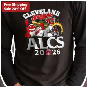 Cleveland Indians ALCS 2026 Vintage Baseball Graphic Tee available at our Los Angeles warehouse