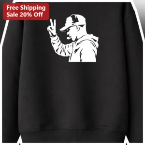 Coach Peace Sign Stencil Sweatshirt Bold Graphic Athletic Apparel Gift for Coaches available at our Los Angeles warehouse