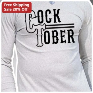 COCKTOBER Long Sleeve Tee Vintage Western Rooster Poultry Farmer Gift Unisex available at our Los Angeles warehouse