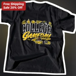 College GameDay Vintage Football Fan Tee Retro Collegiate Gameday Apparel Gift for Students Alumni available at our Los Angeles warehouse