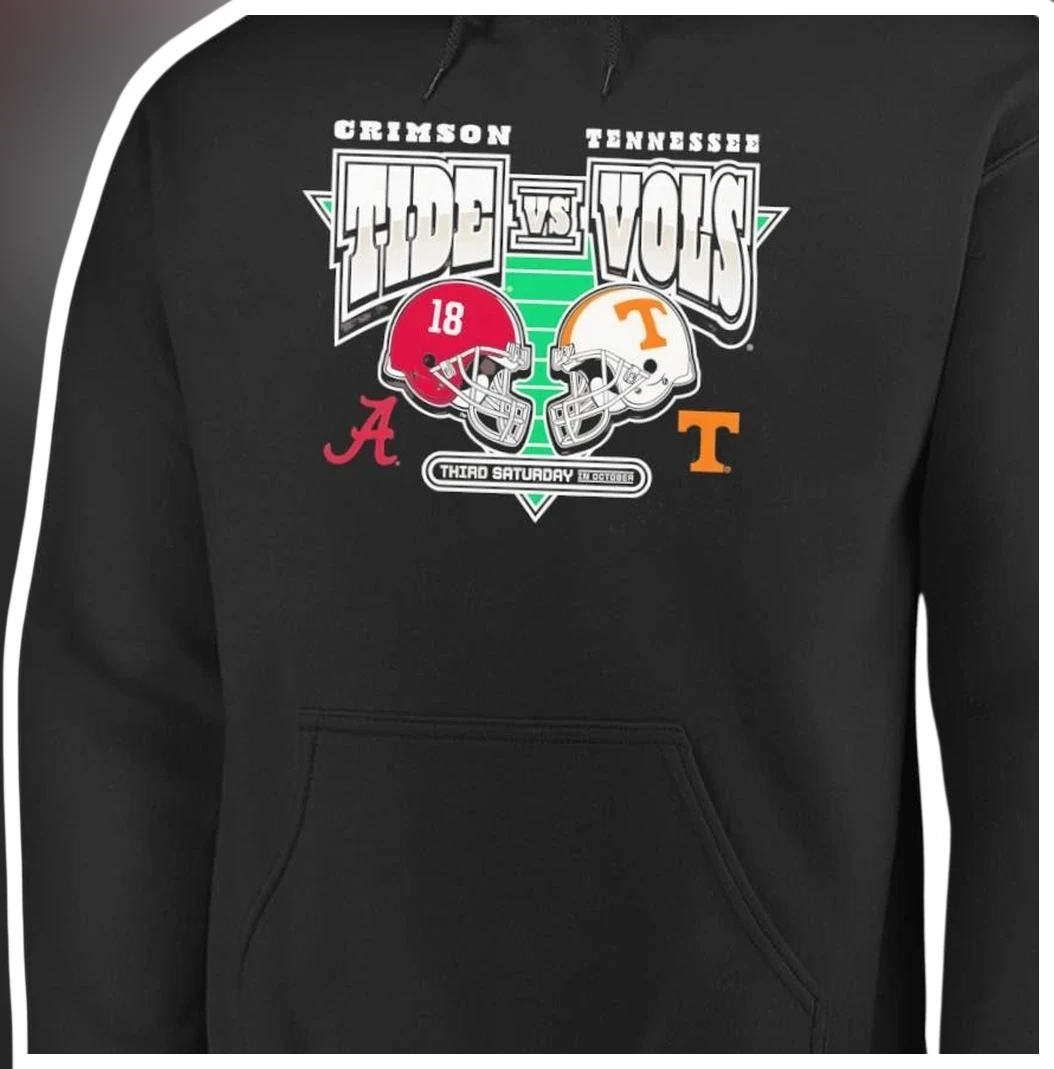 Crimson Tide vs Tennessee Vols Third Saturday in October Hoo — Los Angeles Crimson Tide vs Tennessee Vols Third Saturday in October Hoodie Alabama Football Rivalry Game Day Ap available at our Los Angeles warehouse