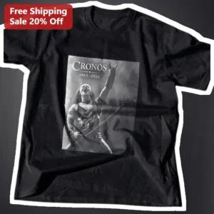 CRONOS 1963-2026 RIP Venom Legend Conrad Lant Tribute Graphic Tee available at our Los Angeles warehouse