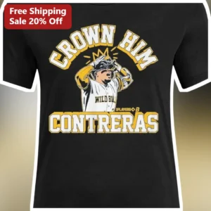 Crown Him Contreras Tee Milwaukee Brewers William Contreras Baseball Fan Gift available at our Los Angeles warehouse