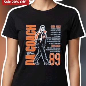DA Coach Iron Mike 89 Tee Vintage Football Legend Graphic Shirt for Men available at our Los Angeles warehouse