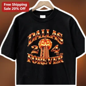 Dallas Forever Halloween Reunion Tower Jack O Lantern Tee Texas Pride Gift available at our Los Angeles warehouse