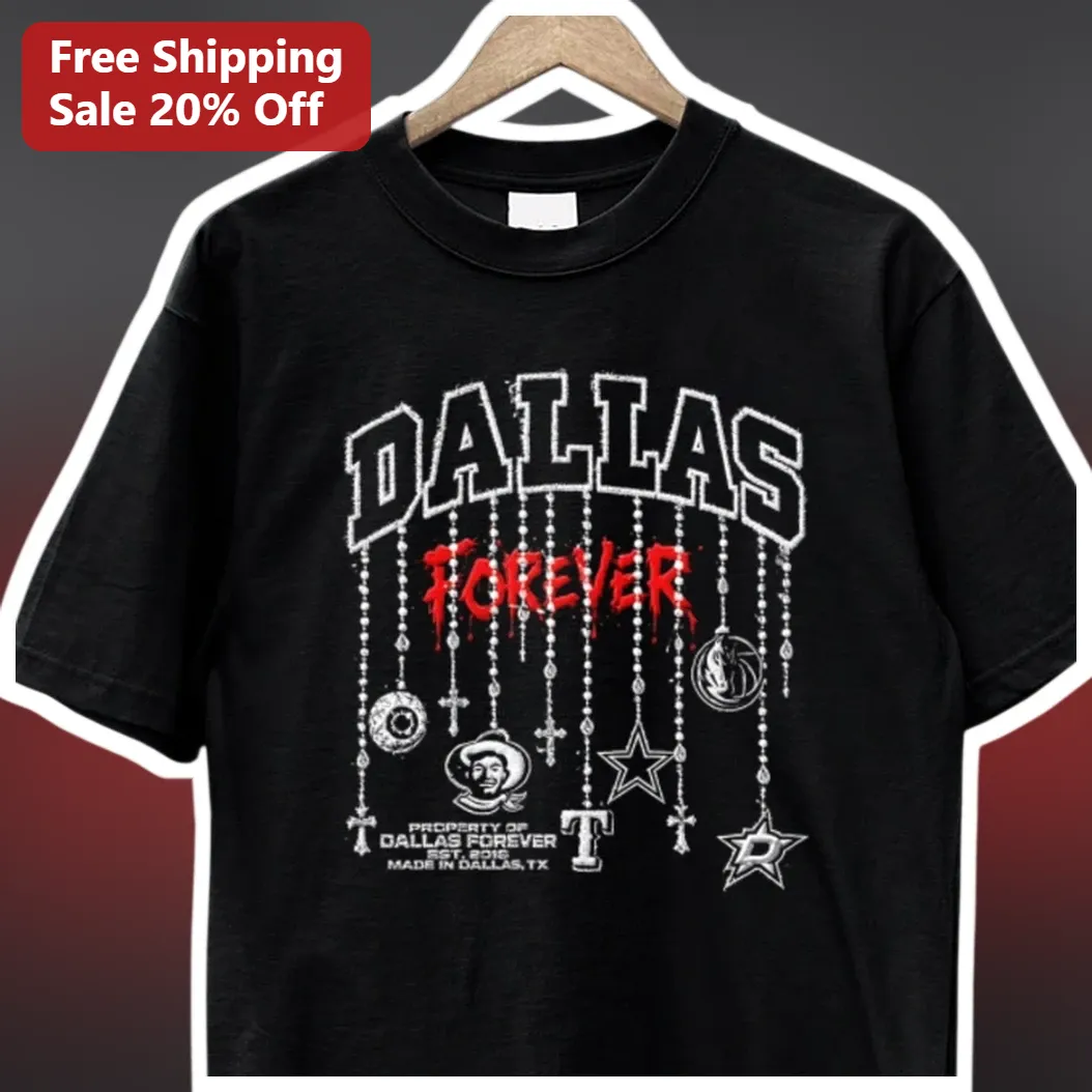 Dallas Forever Property Of Est 2016 Made In Dallas TX Vintage Distressed Graphic Tee available at our Los Angeles warehouse