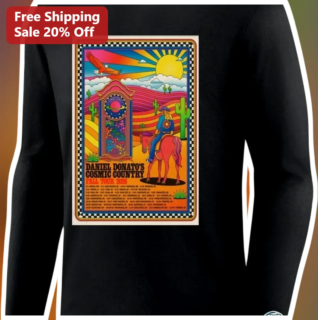 Daniel Donato Cosmic Country Eat Your Tour 2025 Long-Sleeve Tee available at our Los Angeles warehouse