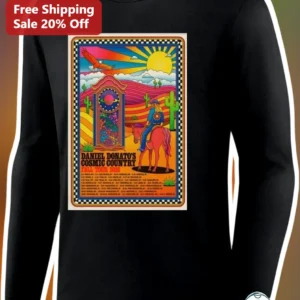 Daniel Donato Cosmic Country Fall Tour 2026 Long Sleeve Tee Psychedelic Western Jam Band Merch available at our Los Angeles warehouse