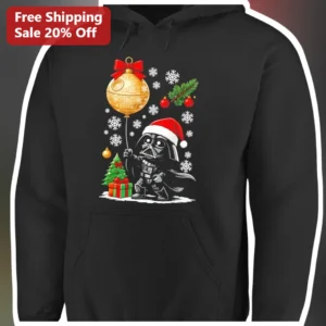 Darth Vader Hoodie Star Wars Christmas Chibi Santa...
