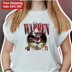 Davis Warren Stanford Cardinal Football QB Graphic Tee available at our Los Angeles warehouse