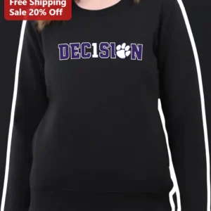 DECISION Sweatshirt Collegiate Varsity Paw Print Crewneck for Women available at our Los Angeles warehouse