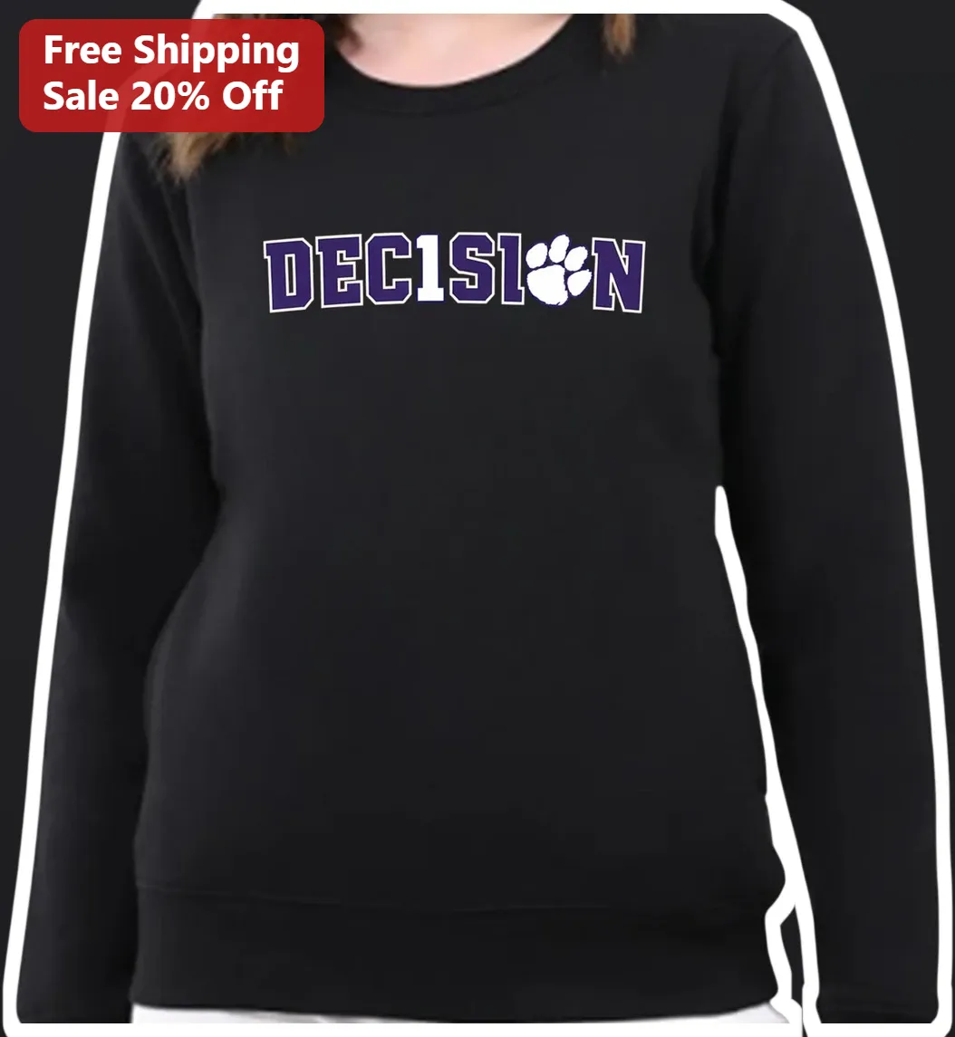 DECISION Sweatshirt Collegiate Varsity Paw Print Crewneck for Women available at our Los Angeles warehouse