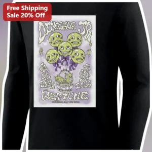 Dinosaur Jr The Neptune Long Sleeve Tee Retro Concert Poster Band Merch available at our Los Angeles warehouse