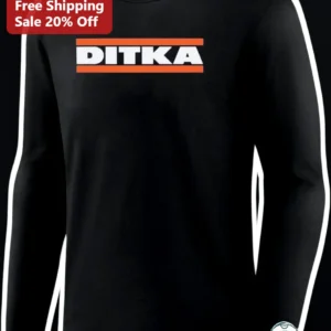 DITKA Long Sleeve Tee Football Legend Graphic Shirt for Men Women available at our Los Angeles warehouse
