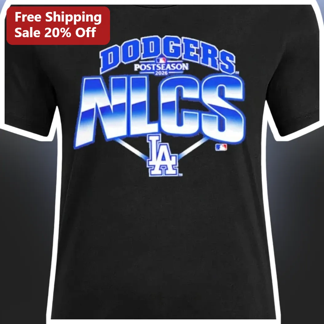 Dodgers Postseason 2026 NLCS Tee Los Angeles Baseball Fan Apparel available at our Los Angeles warehouse