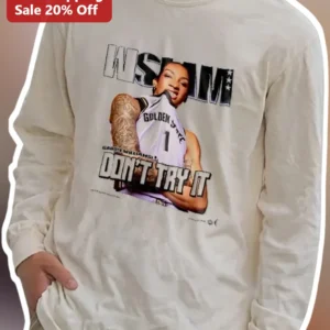 Don't Try It Angel Reese WNBA Basketball Player Long Sleeve Tee available at our Los Angeles warehouse