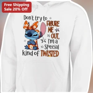 Don't Try To Figure Me Out Special Kind Of Twisted Stitch Hoodie available at our Los Angeles warehouse