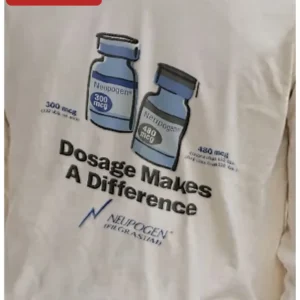 Dosage Makes A Difference Tee Pharmacy Humor Shirt for Oncology Nurses and Healthcare Workers available at our Los Angeles warehouse