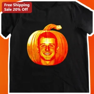 Ed Sheeran Pumpkin Face Halloween Graphic Tee Funny Celebrity Mashup Shirt available at our Los Angeles warehouse